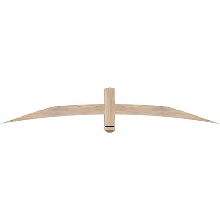 Ekena Millwork Bellingham Smooth Timber Gable Bracket, Douglas Fir, 72"W x 12"H x 3 1/2"D x 3 1/2"F, 4/12 Pitch GBW072X12X0404BEL00SDF